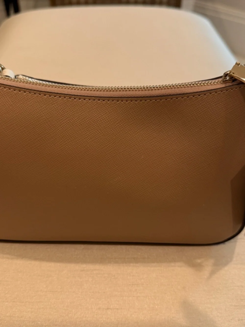 Kate Spade Duet Beige & White Leather Crossbody Bag  NWT